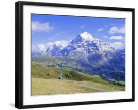 View from Grindelwald-Frist to Wetterhorn, Bernese Oberland, Swiss Alps, Switzerland, Europe-Hans Peter Merten-Framed Photographic Print