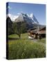 View from Grindelwald to Eiger, Bernese Oberland, Swiss Alps, Switzerland, Europe-Hans Peter Merten-Stretched Canvas