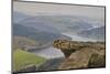 View from Hathersage Edge to Ladybower Reservoir and Derwent Valley, Peak District National Park, D-Tim Winter-Mounted Photographic Print