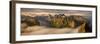 View from Helvete Summit Toward Mountains Ridges around Kjerkfjorden, Lofoten, Nordland, Norway-null-Framed Photographic Print