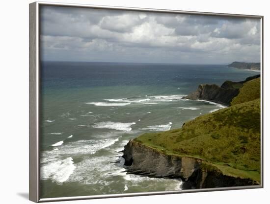 View from High, Basque Coast, Wild, Spain-Groenendijk Peter-Framed Photographic Print