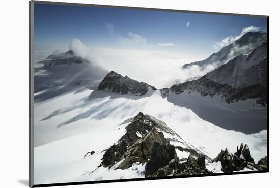 View from High Camp on Mount Vinson, Vinson Massif Antarctica-Kent Harvey-Mounted Photographic Print