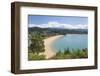 View from hillside over the sandy beach at Little Kaiteriteri, Kaiteriteri, Tasman, South Island, N-Ruth Tomlinson-Framed Photographic Print