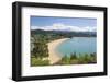 View from hillside over the sandy beach at Little Kaiteriteri, Kaiteriteri, Tasman, South Island, N-Ruth Tomlinson-Framed Photographic Print