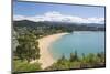 View from hillside over the sandy beach at Little Kaiteriteri, Kaiteriteri, Tasman, South Island, N-Ruth Tomlinson-Mounted Photographic Print