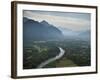 View from Hot Air Balloon Ride, Vang Vieng, Laos, Indochina, Southeast Asia, Asia-Ben Pipe-Framed Photographic Print