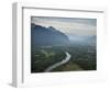 View from Hot Air Balloon Ride, Vang Vieng, Laos, Indochina, Southeast Asia, Asia-Ben Pipe-Framed Photographic Print