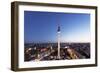 View from Hotel Park Inn over Alexanderplatz Square, Berliner Fernsehturm TV Tower, Berlin, Germany-Markus Lange-Framed Photographic Print