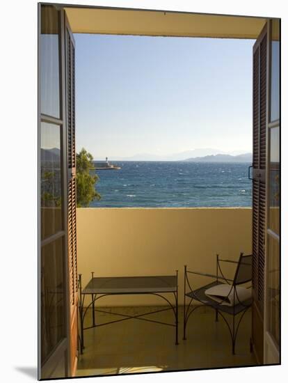 View from Hotel Room of Mediterranean, Ile Rousse, Corsica, France-Trish Drury-Mounted Photographic Print
