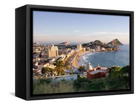 View from Ice Box Hill of Olas Altas Beach, Mazatlan, Mexico-Charles Sleicher-Framed Stretched Canvas