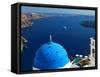 View from Imerovigli Overlooking Ocean, Santorini, Cyclades, Greek Islands, Greece, Europe-Sakis Papadopoulos-Framed Stretched Canvas