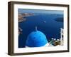 View from Imerovigli Overlooking Ocean, Santorini, Cyclades, Greek Islands, Greece, Europe-Sakis Papadopoulos-Framed Photographic Print