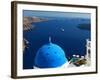 View from Imerovigli Overlooking Ocean, Santorini, Cyclades, Greek Islands, Greece, Europe-Sakis Papadopoulos-Framed Photographic Print