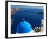 View from Imerovigli Overlooking Ocean, Santorini, Cyclades, Greek Islands, Greece, Europe-Sakis Papadopoulos-Framed Photographic Print