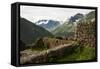 View from Inca Citadel of Pisac Ruins, Pisac, Sacred Valley, Peru, South America-Ben Pipe-Framed Stretched Canvas