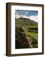 View from Inca Citadel of Pisac Ruins, Pisac, Sacred Valley, Peru, South America-Ben Pipe-Framed Photographic Print