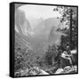 View from Inspiration Point Through Yosemite Valley, California, USA, 1902-Underwood & Underwood-Framed Stretched Canvas