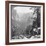 View from Inspiration Point Through Yosemite Valley, California, USA, 1902-Underwood & Underwood-Framed Photographic Print