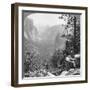 View from Inspiration Point Through Yosemite Valley, California, USA, 1902-Underwood & Underwood-Framed Photographic Print