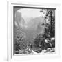 View from Inspiration Point Through Yosemite Valley, California, USA, 1902-Underwood & Underwood-Framed Photographic Print