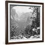 View from Inspiration Point Through Yosemite Valley, California, USA, 1902-Underwood & Underwood-Framed Photographic Print