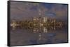 View from Jersey City of Lower Manhattan with the One World Trade Center-Markus Lange-Framed Stretched Canvas