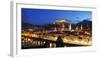 View from Kapuzinerberg Hill towards old town, Salzburg, Austria, Europe-Hans-Peter Merten-Framed Photographic Print