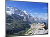 View from Kleine Scheidegg to Jungfrau, Bernese Oberland, Switzerland-Hans Peter Merten-Mounted Photographic Print