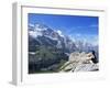 View from Kleine Scheidegg to Jungfrau, Bernese Oberland, Switzerland-Hans Peter Merten-Framed Photographic Print