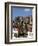 View from Kornmarkt to Castle, Heidelberg, Baden-Wurttemberg, Germany, Europe-Hans Peter Merten-Framed Photographic Print