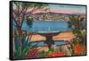 View from La Croisette, Cannes, France-null-Framed Stretched Canvas