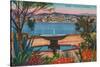 View from La Croisette, Cannes, France-null-Stretched Canvas