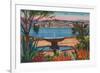 View from La Croisette, Cannes, France-null-Framed Premium Giclee Print