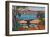 View from La Croisette, Cannes, France-null-Framed Art Print