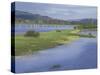 View from Lake Road Bridge, Pend Oreille River, Washington, USA-null-Stretched Canvas