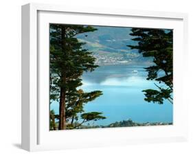 View From Larnach Castle, Oamaru, New Zealand-William Sutton-Framed Premium Photographic Print