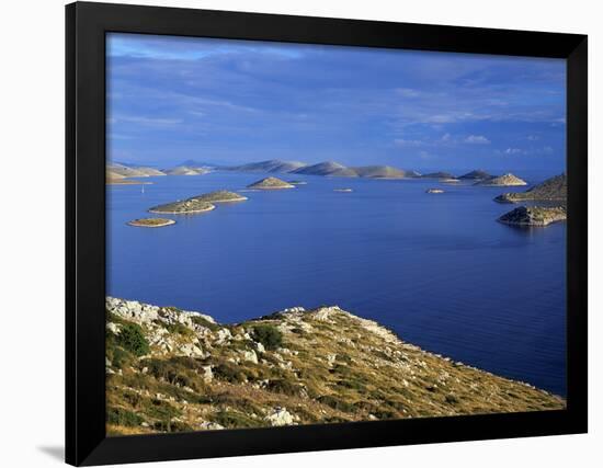 View from Levrnaka Island to the South, Kornati National Park, Croatia, May 2009-Popp-Hackner-Framed Photographic Print