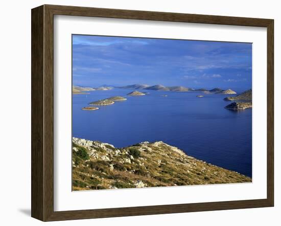 View from Levrnaka Island to the South, Kornati National Park, Croatia, May 2009-Popp-Hackner-Framed Photographic Print