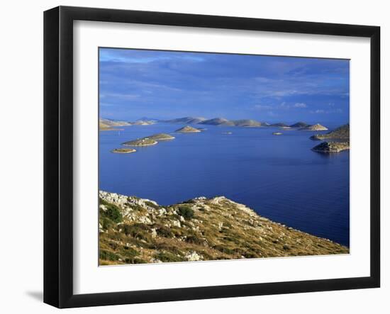 View from Levrnaka Island to the South, Kornati National Park, Croatia, May 2009-Popp-Hackner-Framed Photographic Print
