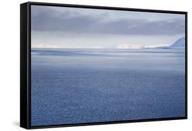 View from Longyearbyen to Adventfjorden Fjord-Stephen Studd-Framed Stretched Canvas