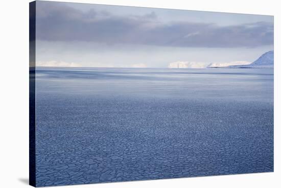 View from Longyearbyen to Adventfjorden Fjord-Stephen Studd-Stretched Canvas