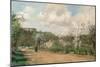 View from Louveciennes, 1869-70-Camille Pissarro-Mounted Giclee Print