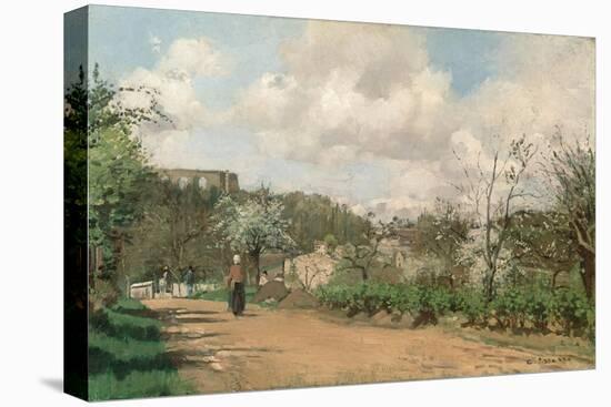 View from Louveciennes, 1869-70-Camille Pissarro-Stretched Canvas