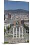 View from Magic fountain and Palace of Montjuic, Barcelona, Catalonia, Spain, Europe-Frank Fell-Mounted Photographic Print