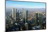 View from Maintower to Financial District, Frankfurt am Main, Hesse, Germany, Europe-Hans-Peter Merten-Mounted Photographic Print