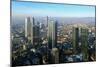 View from Maintower to Financial District, Frankfurt am Main, Hesse, Germany, Europe-Hans-Peter Merten-Mounted Photographic Print