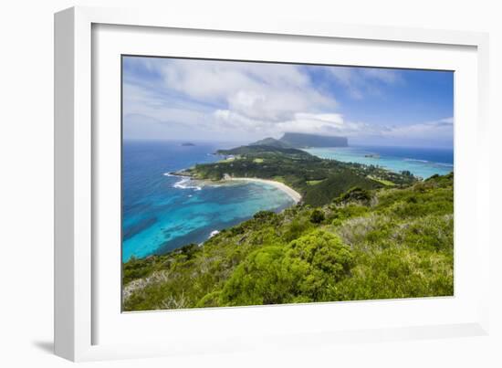 View from Malabar Hill over Lord Howe Island-Michael Runkel-Framed Photographic Print