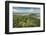 View from Mam Tor of fog in Hope Valley at sunrise, Castleton, Peak District National Park, Derbysh-Frank Fell-Framed Photographic Print