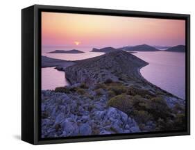 View from Mana Island at Sunset, Kornati National Park, Croatia, May 2009-Popp-Hackner-Framed Stretched Canvas