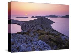 View from Mana Island at Sunset, Kornati National Park, Croatia, May 2009-Popp-Hackner-Stretched Canvas